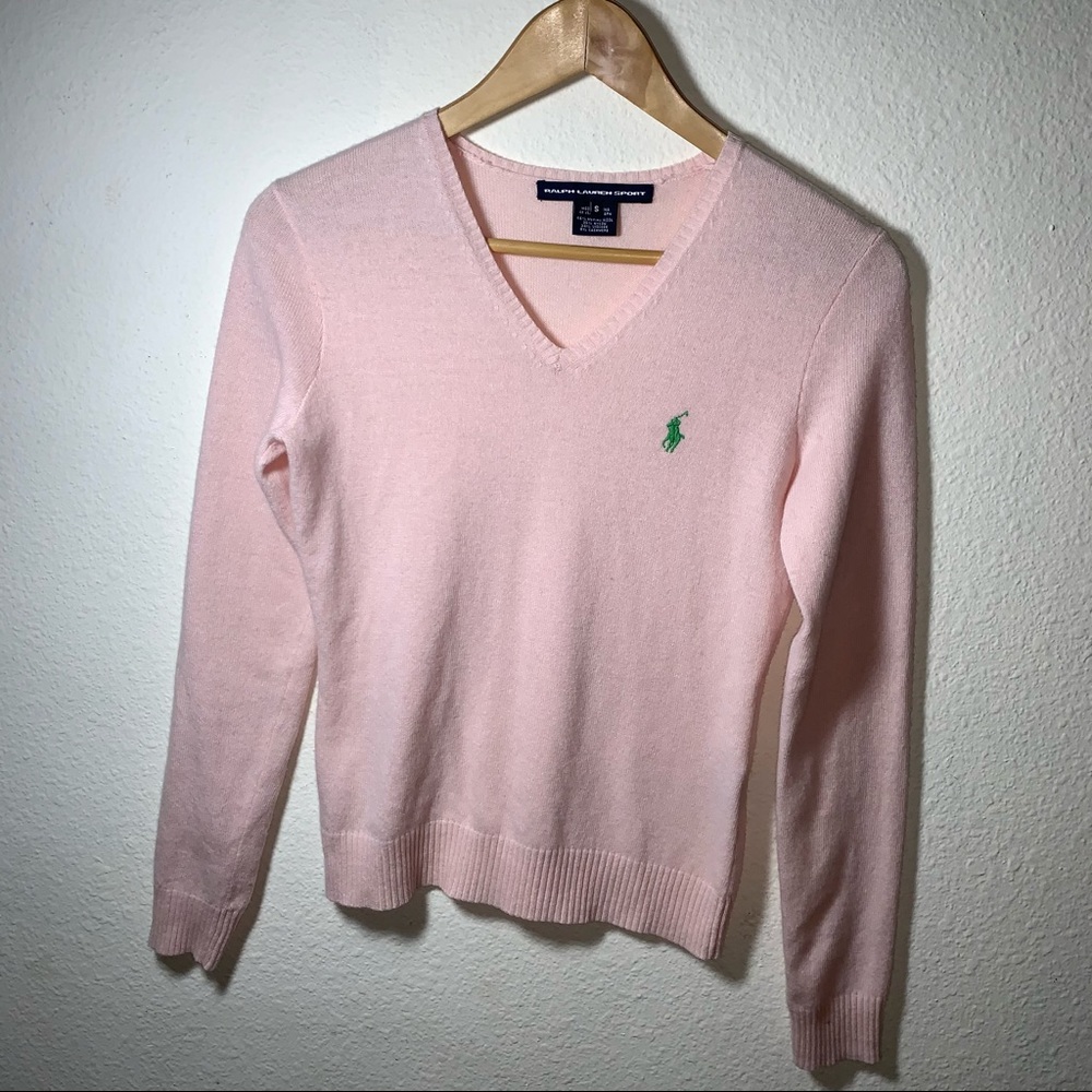 Pink Ralph Lauren Polo Sweater Size Small